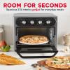 DASH Air Fry Multi Oven – 7 in 1 Convection Air Fry Oven with Non-stick Fry Basket, Baking Pan & Rack, 23L, 1500-Watt – Stainless Steel(Graphite)