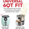 DASH DFAF450UP1 Air Fryer, Deluxe, Accessory Bundle