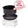 DASH DFAF450UP1 Air Fryer, Deluxe, Accessory Bundle