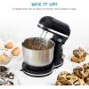 DASH Delish by DASH Compact Stand Mixer, 3.5 Quart with Beaters & Dough Hooks Included – Black