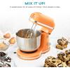 DASH Delish by DASH Compact Stand Mixer, 3.5 Quart with Beaters & Dough Hooks Included – Orange