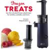 DASH Deluxe Compact Masticating Slow Juicer, Easy to Clean Cold Press Juicer with Brush, Pulp Measuring Cup, Frozen Attachment and Juice Recipe Guide – Black(Black)
