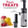 DASH Deluxe Compact Masticating Slow Juicer, Easy to Clean Cold Press Juicer with Brush, Pulp Measuring Cup, Frozen Attachment and Juice Recipe Guide – Black(Graphite)