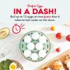 DASH Deluxe Rapid Egg Cooker for Hard Boiled, Poached, Scrambled Eggs, Omelets, Steamed Vegetables, Dumplings & More, 12 capacity, with Auto Shut Off Feature – Black(Aqua)