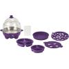 DASH Deluxe Rapid Egg Cooker for Hard Boiled, Poached, Scrambled Eggs, Omelets, Steamed Vegetables, Dumplings & More, 12 capacity, with Auto Shut Off Feature – Black(Purple)