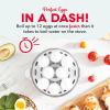 DASH Deluxe Rapid Egg Cooker for Hard Boiled, Poached, Scrambled Eggs, Omelets, Steamed Vegetables, Dumplings & More, 12 capacity, with Auto Shut Off Feature – Black(White)