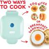 DASH Deluxe Sous Vide Style Egg Bite Maker with Silicone Molds for Breakfast Sandwiches, Healthy Snacks or Desserts, Keto & Paleo Friendly, (1 large, 4 mini) – Aqua(Aqua)