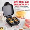 DASH Deluxe Sous Vide Style Egg Bite Maker with Silicone Molds for Breakfast Sandwiches, Healthy Snacks or Desserts, Keto & Paleo Friendly, (1 large, 4 mini) – Aqua(Black)