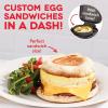 DASH Deluxe Sous Vide Style Egg Bite Maker with Silicone Molds for Breakfast Sandwiches, Healthy Snacks or Desserts, Keto & Paleo Friendly, (1 large, 4 mini) – Aqua(Cream)