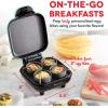 DASH Deluxe Sous Vide Style Egg Bite Maker with Silicone Molds for Breakfast Sandwiches, Healthy Snacks or Desserts, Keto & Paleo Friendly, (1 large, 4 mini) – Aqua(Aqua)