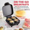 DASH Deluxe Sous Vide Style Egg Bite Maker with Silicone Molds for Breakfast Sandwiches, Healthy Snacks or Desserts, Keto & Paleo Friendly, (1 large, 4 mini) – Aqua(Cream)