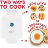 DASH Deluxe Sous Vide Style Egg Bite Maker with Silicone Molds for Breakfast Sandwiches, Healthy Snacks or Desserts, Keto & Paleo Friendly, (1 large, 4 mini) – Aqua(White)