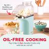 DASH Hot Air Popcorn Popper Maker with Measuring Cup to Portion Popping Corn Kernels + Melt Butter, 16 Cups – Aqua(Aqua)