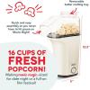 DASH Hot Air Popcorn Popper Maker with Measuring Cup to Portion Popping Corn Kernels + Melt Butter, 16 Cups – Aqua(Cream)