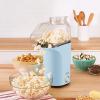 DASH Hot Air Popcorn Popper Maker with Measuring Cup to Portion Popping Corn Kernels + Melt Butter, 16 Cups – Aqua(Dream Blue)