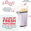 DASH Hot Air Popcorn Popper Maker with Measuring Cup to Portion Popping Corn Kernels + Melt Butter, 16 Cups – Aqua(Lavender)