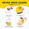 DASH Hot Air Popcorn Popper Maker with Measuring Cup to Portion Popping Corn Kernels + Melt Butter, 16 Cups – Aqua(Peanuts (Yellow & Black))