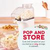 DASH Hot Air Popcorn Popper Maker with Measuring Cup to Portion Popping Corn Kernels + Melt Butter, 16 Cups – Aqua(White)