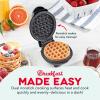 DASH Mini Waffle Maker – 4” Waffle Mold, Nonstick Waffle Iron with Quick Heat-Up, Nonstick Surface – Perfect Mini Waffle Maker for Kids and Families, Just Add Batter (Black)(Black)