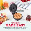 DASH Mini Waffle Maker – 4” Waffle Mold, Nonstick Waffle Iron with Quick Heat-Up, Nonstick Surface – Perfect Mini Waffle Maker for Kids and Families, Just Add Batter (Black)(Pink)