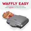 DASH Multi Mini Waffle Maker – Four 4” Waffle Molds, Nonstick Waffle Iron with Quick Heat-Up, Nonstick Surface – Perfect Mini Waffle Maker for Kids and Families, Just Add Batter(Graphite)