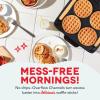 DASH Multi Mini Waffle Maker – Four 4” Waffle Molds, Nonstick Waffle Iron with Quick Heat-Up, Nonstick Surface – Perfect Mini Waffle Maker for Kids and Families, Just Add Batter(Aqua)