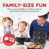 DASH Multi Mini Waffle Maker – Four 4” Waffle Molds, Nonstick Waffle Iron with Quick Heat-Up, Nonstick Surface – Perfect Mini Waffle Maker for Kids and Families, Just Add Batter(Graphite)