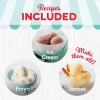 DASH My Pint Ice Cream Maker Machine (Aqua): Multi-Purpose Soft Serve Ice Cream Machine for Homemade Gelato, Sorbet, Frozen Yogurt, Includes Mixing Spoon, Easy to Clean and Store(White)