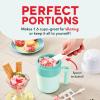 DASH My Pint Ice Cream Maker Machine (Aqua): Multi-Purpose Soft Serve Ice Cream Machine for Homemade Gelato, Sorbet, Frozen Yogurt, Includes Mixing Spoon, Easy to Clean and Store(Aqua)