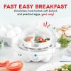 DASH Rapid Egg Cooker: 6 Egg Capacity Electric Egg Cooker for Hard Boiled Eggs, Poached Eggs, Scrambled Eggs, or Omelets with Auto Shut Off Feature – Black(White)