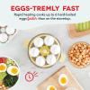 DASH Rapid Egg Cooker: 6 Egg Capacity Electric Egg Cooker for Hard Boiled Eggs, Poached Eggs, Scrambled Eggs, or Omelets with Auto Shut Off Feature – Black(Yellow)