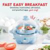 DASH Rapid Egg Cooker: 6 Egg Capacity Electric Egg Cooker for Hard Boiled Eggs, Poached Eggs, Scrambled Eggs, or Omelets with Auto Shut Off Feature – Black(Dream Blue)