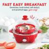 DASH Rapid Egg Cooker: 6 Egg Capacity Electric Egg Cooker for Hard Boiled Eggs, Poached Eggs, Scrambled Eggs, or Omelets with Auto Shut Off Feature – Black(Red)