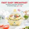 DASH Rapid Egg Cooker: 6 Egg Capacity Electric Egg Cooker for Hard Boiled Eggs, Poached Eggs, Scrambled Eggs, or Omelets with Auto Shut Off Feature – Black(Yellow)