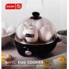 DASH Rapid Egg Cooker: 6 Egg Capacity Electric Egg Cooker for Hard Boiled Eggs, Poached Eggs, Scrambled Eggs, or Omelets with Auto Shut Off Feature – Black(Black)