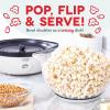 DASH SmartStore™ Stirring Popcorn Maker, 3QT Hot Oil Electric Popcorn Machine with Clear Bowl, 12 Cups – Aqua(White)