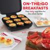 DASH Sous Vide Style Family Size Egg Bite Maker for Breakfast Bites, Sandwiches, Healthy Snacks or Desserts, Keto & Paleo Friendly (9 Servings), Aqua(Aqua)