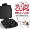 DASH Sous Vide Style Family Size Egg Bite Maker for Breakfast Bites, Sandwiches, Healthy Snacks or Desserts, Keto & Paleo Friendly (9 Servings), Aqua(Aqua)