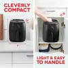 DASH Tasti-Crisp™ Electric Air Fryer Oven, 2.6 Qt., Aqua – Compact Air Fryer for Healthier Food in Minutes, Ideal for Small Spaces – Auto Shut Off, Analog, 1000-Watt(Black)