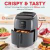 DASH Tasti-Crisp™ Electric Air Fryer Oven, 2.6 Qt., Black – Compact Air Fryer for Healthier Food in Minutes, Ideal for Small Spaces – Auto Shut Off, Digital, 1000-Watt(Grey)