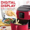 DASH Tasti-Crisp™ Electric Air Fryer Oven, 2.6 Qt., Black – Compact Air Fryer for Healthier Food in Minutes, Ideal for Small Spaces – Auto Shut Off, Digital, 1000-Watt(Red)