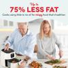 DASH Tasti-Crisp™ Electric Air Fryer Oven, 2.6 Qt., Black – Compact Air Fryer for Healthier Food in Minutes, Ideal for Small Spaces – Auto Shut Off, Digital, 1000-Watt(Cream & Black)