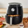 Dash Deluxe Electric Air Fryer + Oven Cooker with Temperature Control, Non-stick Fry Basket, Recipe Guide + Auto Shut off Feature, 1200-Watt, 3 Quart – Red(Black)