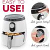Dash Deluxe Electric Air Fryer + Oven Cooker with Temperature Control, Non-stick Fry Basket, Recipe Guide + Auto Shut off Feature, 1200-Watt, 3 Quart – Red(White)