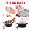 Dash Express Electric Egg Cooker, 7 Egg Capacity for Hard Boiled, Poached, Scrambled, or Omelets with Cord Storage, Auto Shut Off Feature, 360-Watt, White(White)
