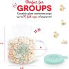 Dash Microwave Popcorn Popper for Fresh Movie Theater Style Popcorn at Home – Aqua