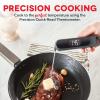 Dash Precision Quick-Read Meat Thermometer – Waterproof Kitchen and Outdoor Food Cooking Thermometer with Digital LCD Display – BBQ, Chicken, Seafood, Steak, Turkey, & Other Meat, Batteries Included(Cool Gray)