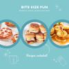 Delish By Dash Waffle Bite Maker for Breakfast, Snacks, Desserts, and More – Blue