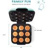 Delish By Dash Waffle Bite Maker for Breakfast, Snacks, Desserts, and More – Blue