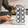 Prepdeck Chef Caddy Spice Rack – Seasoning & Oil Organizer – Spice Labels & Blank Labels, Kitchen Counter Organization and Storage (Base)(Base)